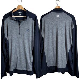 Cutter & Buck Villanova Wildcats CB Drytec Replay Half Zip Pullover Men XXL NWOT